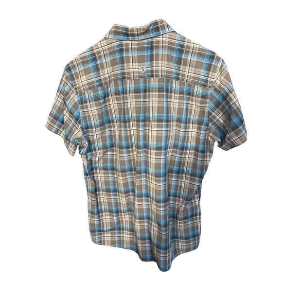 Kuhl Mens Plaid Short Sleeve Button-Up Shirt Size M - Picture 4 of 5